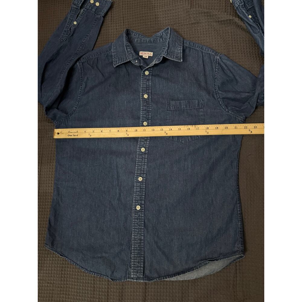 Merona Chambray Button-Down Shirt – Women’s Medium - Picture 4 of 8